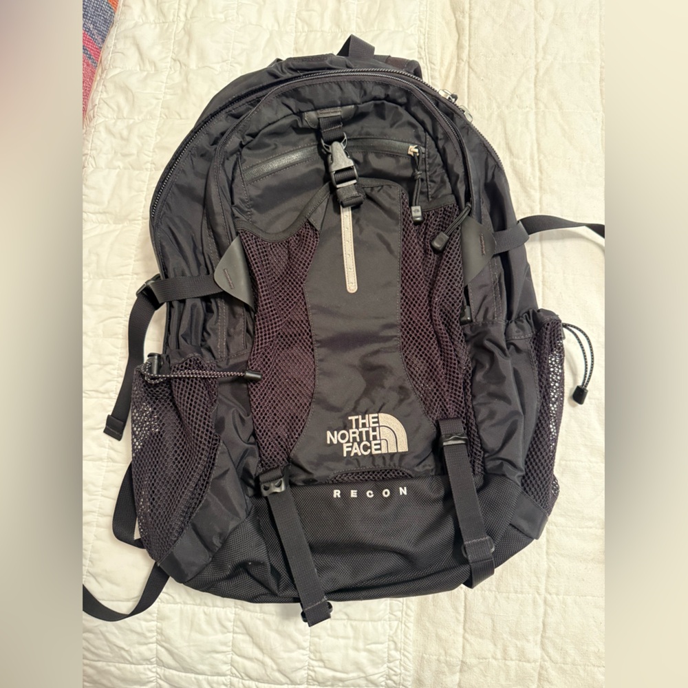 The North Face Black Utility Backpack with Adjustable Straps